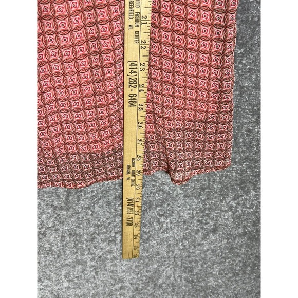 Roz & Ali Woman Embellished Tunic Tank Top Womens Size 1X Peach‎ Geometric Lined - Picture 9 of 9